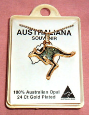 VINTAGE AUSTRALIAN OPAL & 24ct