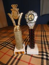 Vintage BMX Trophy X 2  1980's Retro Old School BMX Mancave Skyway Haro Look VGC