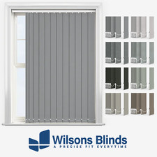 Grey Vertical Blind - Dimout