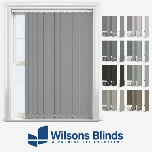 Grey vertical blind dimout - vertical,