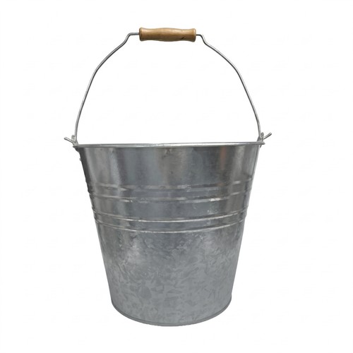 12l metal bucket tin pot - tin,