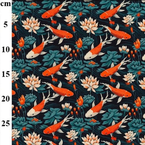 Japanese koi carp - carp, cotton