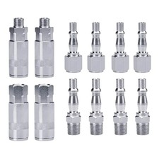 12pc Air Line Connectors 1/4"