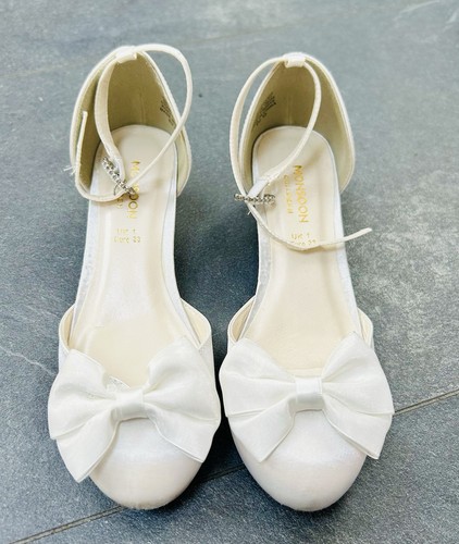 Girls monsoon white satin - monsoon,