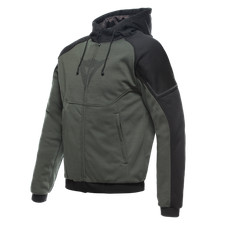 Dainese Daemon-X Green/Black Armoured Hoodie Textile City Urban Safety Jacket