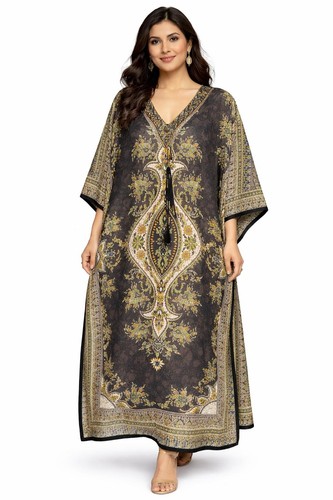 Women kaftan maxi dress - women,