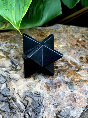 Polished shungite merkaba - merkaba, star