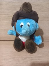 Vintage 1970s Peyo Smurf Plush coronet products Toy Plush Stuffed Smurf Korea