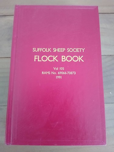 Suffolk sheep society - society, –