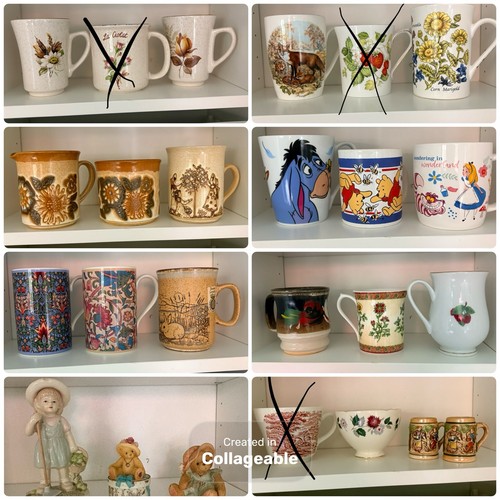 Massive bundle vintage mugs - bundle,