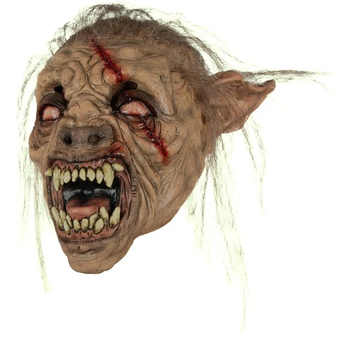 Scar wolf full head mask - wolf,
