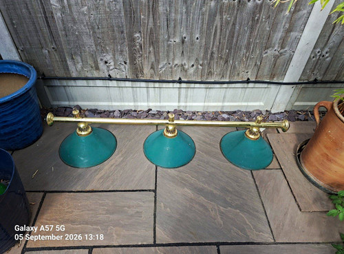 Vintage pool table lights - pool,