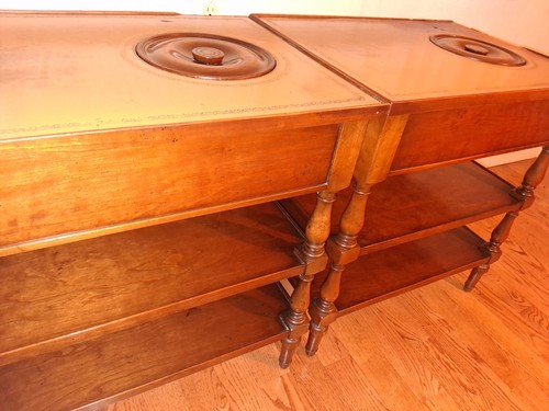 Pair walnut vtg english - vtg,