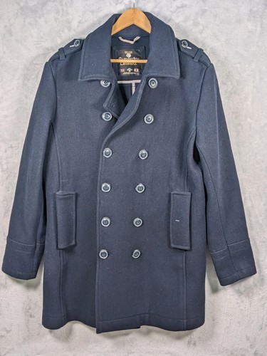 Superdry pea coat mens 2xl - pea,