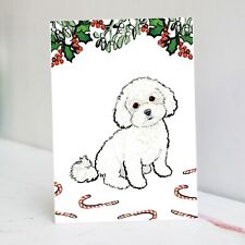 Maltipoo Christmas Card |