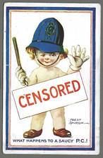 Vintage comic postcard