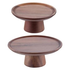 Wooden cake stand, tall wooden