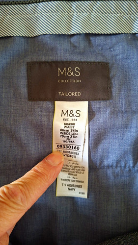 Collection tailored navy - m&s,
