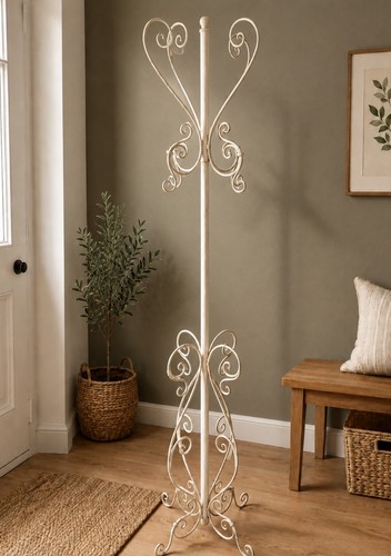 Shabby chic cream metal coat - chic,
