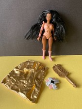 Vintage Galoob Golden Girl Onyx Vultura Doll with Shield, Cape, Sword/Comb