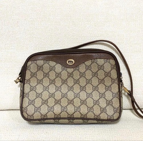 Gucci vintage leather shoulder - vintage,