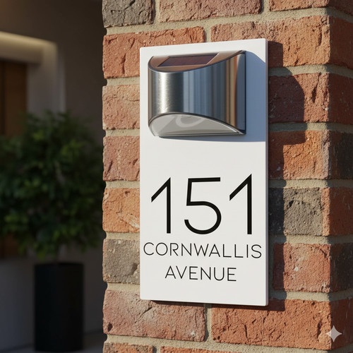 Modern house number plaques - modern,