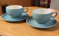 2 X Denby Manor Green Tea Cups