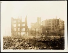 San Francisco earthquake damage Van Ness Avenue 1906 California - Old Photo