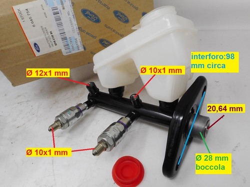 Pump brakes ford fiesta sedan - pump,