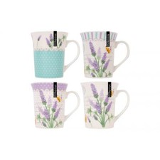Set of 4 New Bone Lavender And