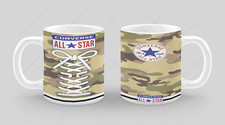 Converse all-star shoes Personalised Tea coffee Mug Gift in various colours