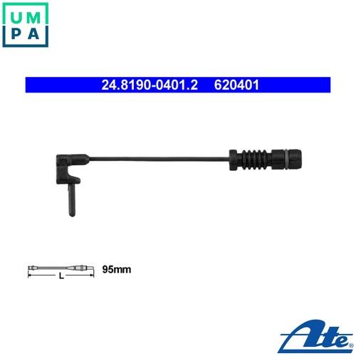 Warning contact brake pad - warning, wear