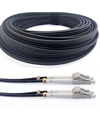Fibre Optic reinforced cable 100m with 2 x Ethernet converters