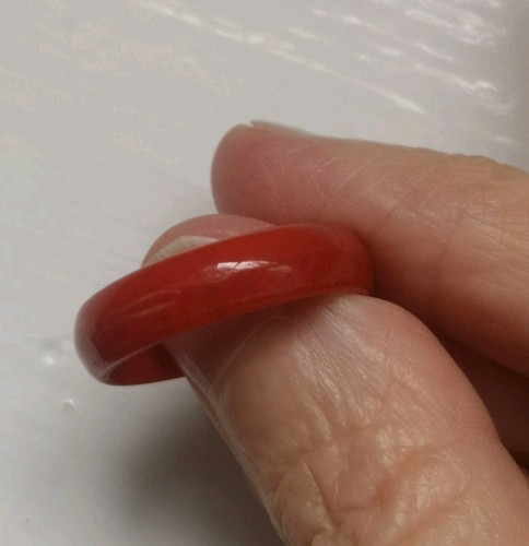 Vintage glass band ring - glass?,