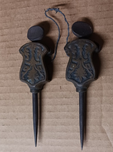 Vintage bronze brass pair - bronze,