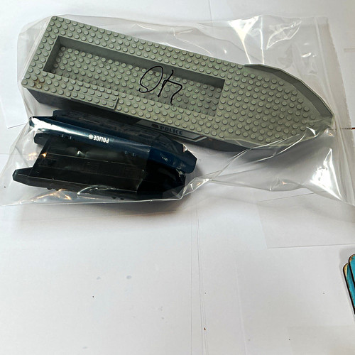 Lego police boat hull parts - lego,