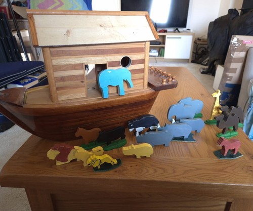 Handmade wooden noah ark - handmade,