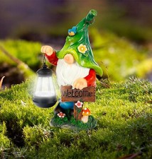 GARDEN STATUE LANTERN GNOME