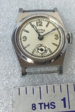 Fine Military Style Services Eton Gents Watch Spares Or Repair Runs Fixed Lugs