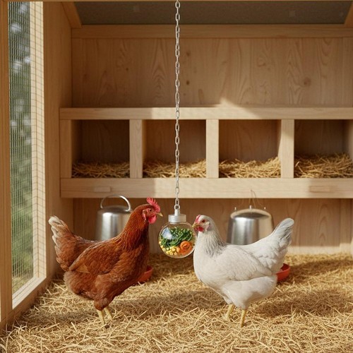 Chicken foraging treat - foraging, ball