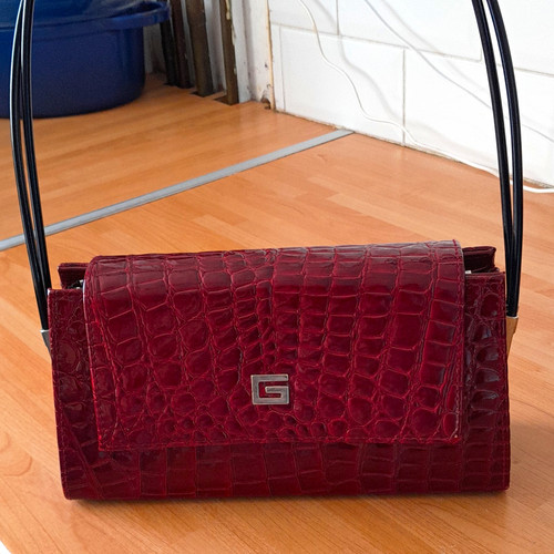 Vintage burgundy faux - vintage,