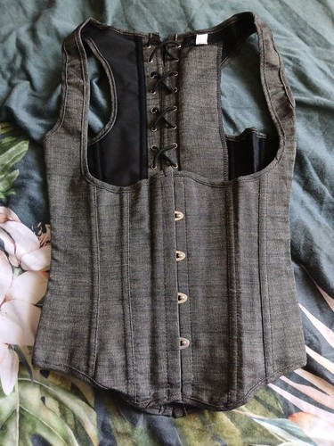 Grey boned lace - grey,