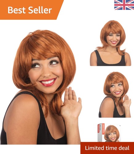 Layered ginger wig realistic - wig,