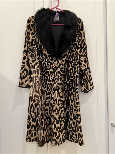 Vintage leopard print coat - print,