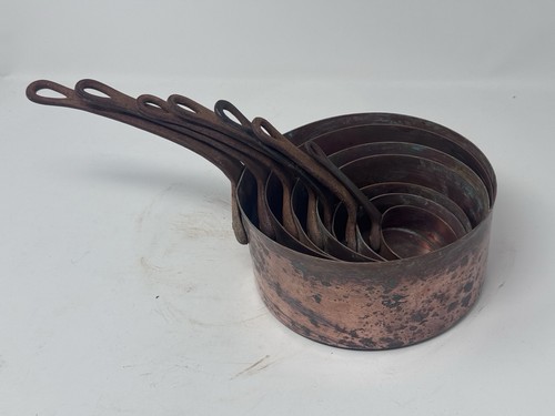 Set vintage french copper - 7,