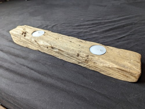 Driftwood candle holder - driftwood,
