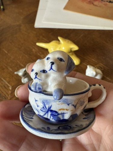 Vintage mini blue delft - mini, 2”