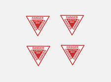 DANGER EJECTION SEAT Model Aircraft Sticker Decal  x 4