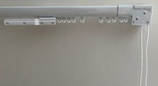 Metal Extendable Curtain Track, White Corded Metal Track,