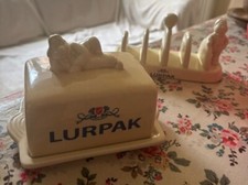 Cream lurpak butter dish and